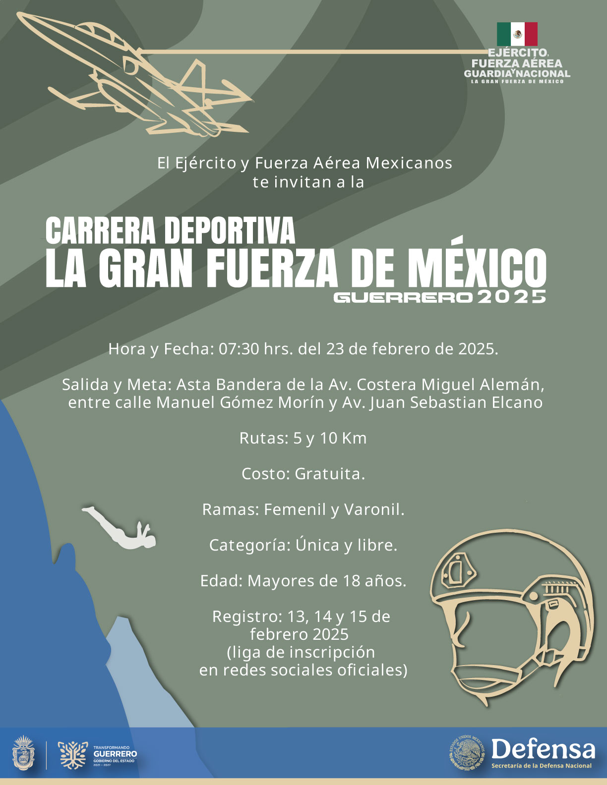 Convocatoria Carrera Deportiva LGFM Guerrero 2025 - Página 1